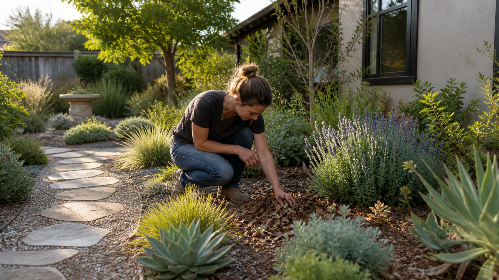 Vue principale — Aménager un petit jardin agréable et économe en eau